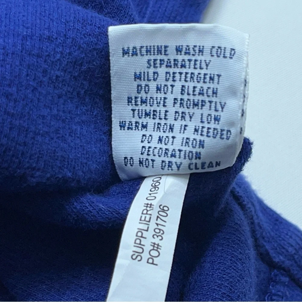 Polo Ralph Lauren 1/4 Zip Sweater Mens Size Large Blue Pony Logo Cotton Designer